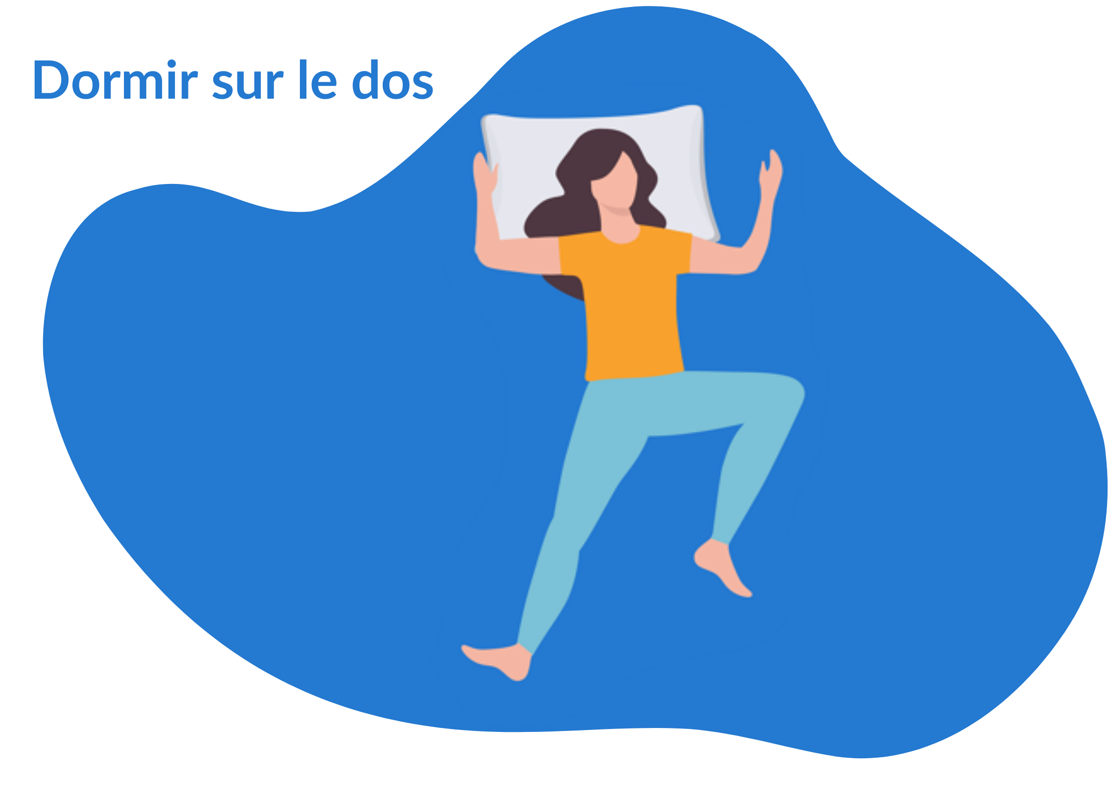 dormir sur le dos sans oreiller